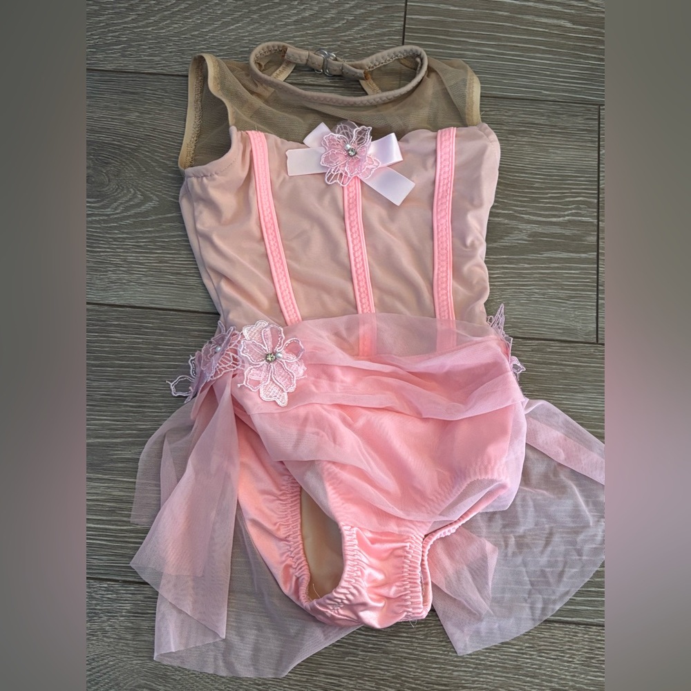 Pink custom dance costume